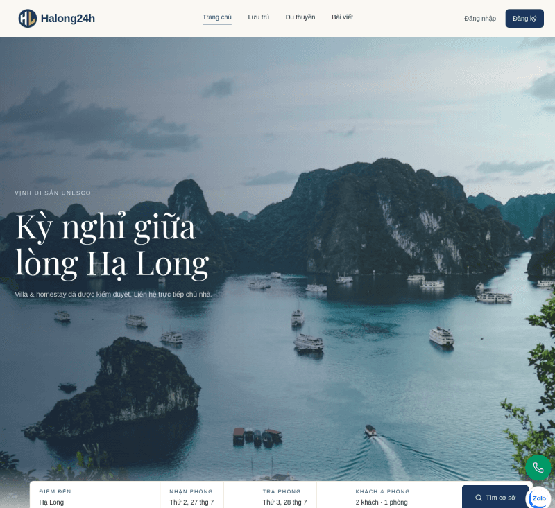 Giao diện halong24h.com